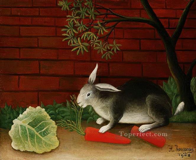 rabbit 1908 Henri Rousseau Post Impressionism Naive Primitivism Oil Paintings